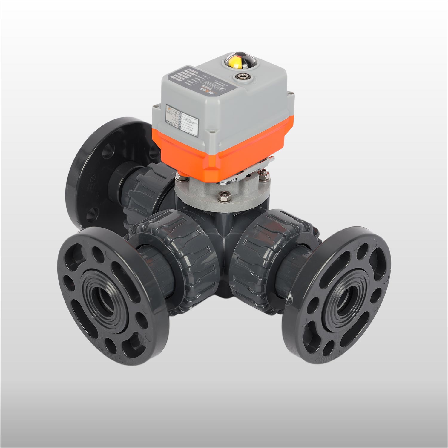 3 Way Flange Ball Valve